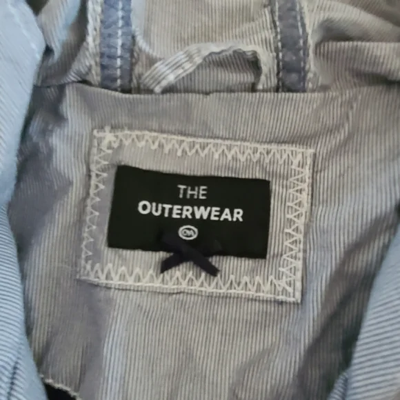 CLEARANCE 3/$15 Blue and White Striped C&A Outerwear Company anorak jacket mediu - Picture 10 of 15